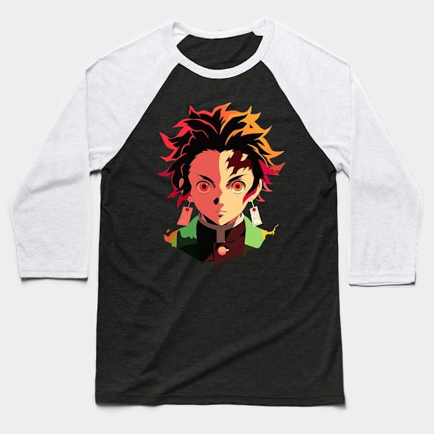 tanjiro Baseball T-Shirt by pokermoment